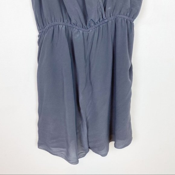 Aritzia | Wilfred | Rive Silk Romper Dark Grey Size M - Picture 8 of 12